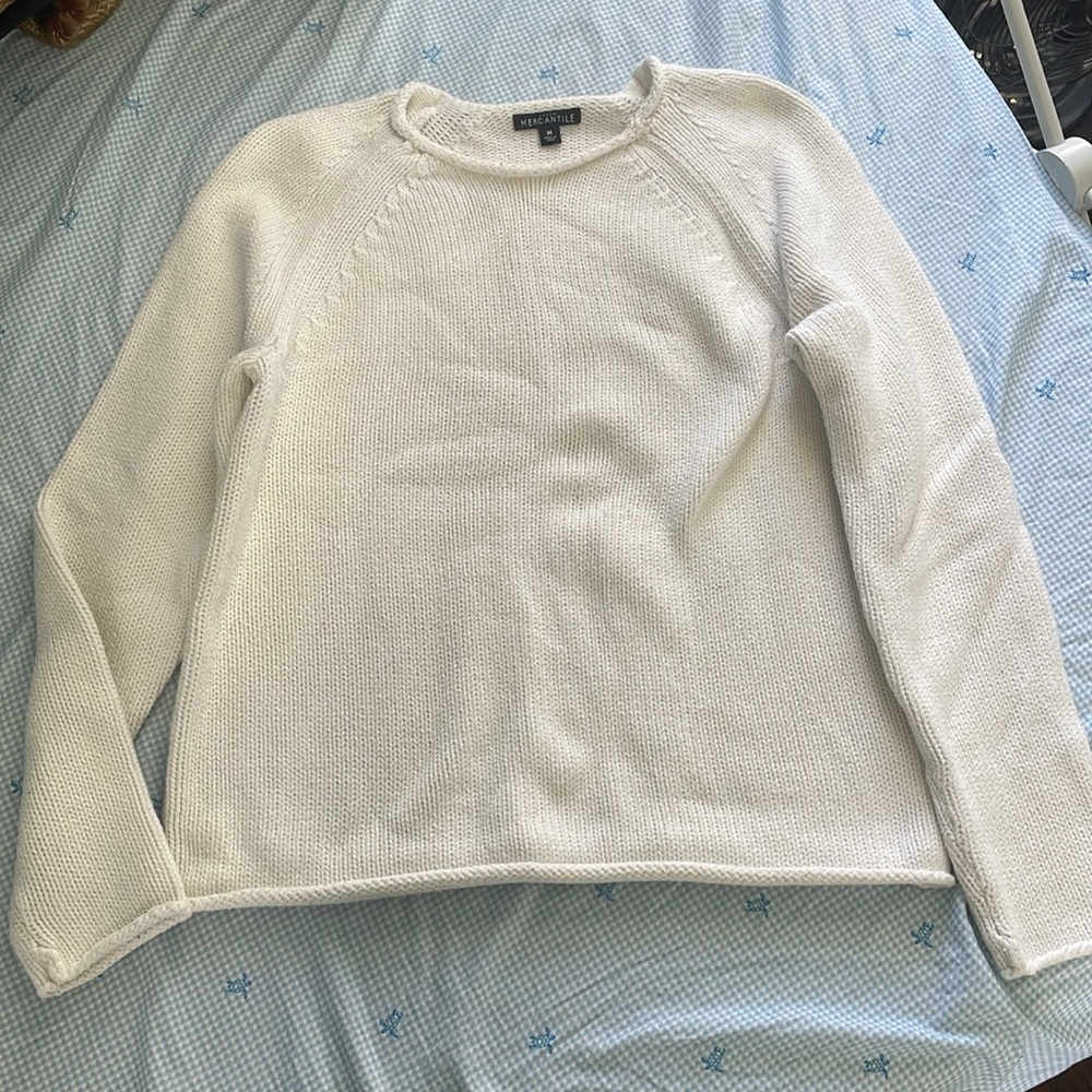 J CREW MERCANTILE White Sweater